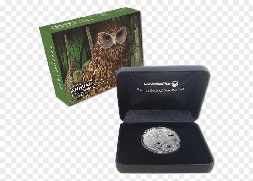 Coin Proof Coinage Laughing Owl New Zealand PNG