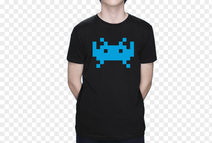 Space Invaders T-shirt Sleeve Top PNG