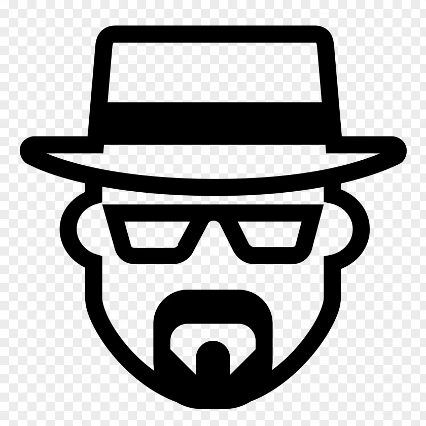 Walter White Black And PNG