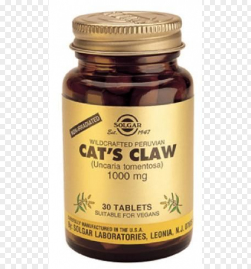 Cat Dietary Supplement Cat's Claw Tablet Capsule PNG