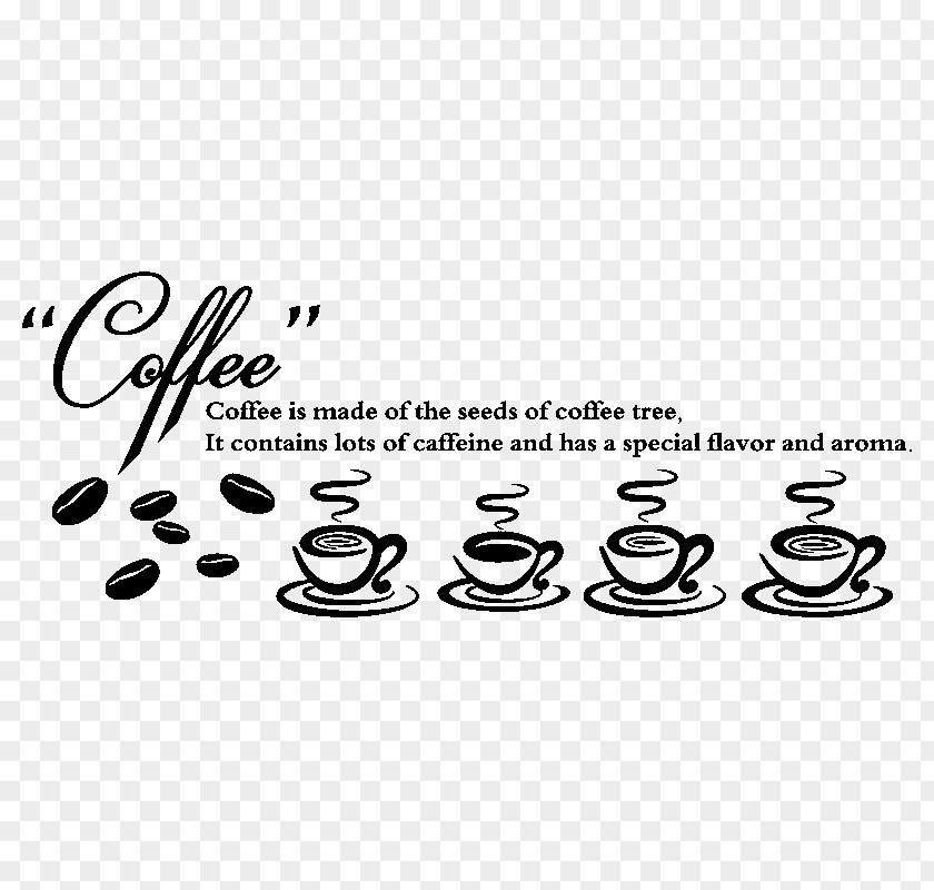 Coffee Cafe Cup Wall Decal Cappuccino PNG