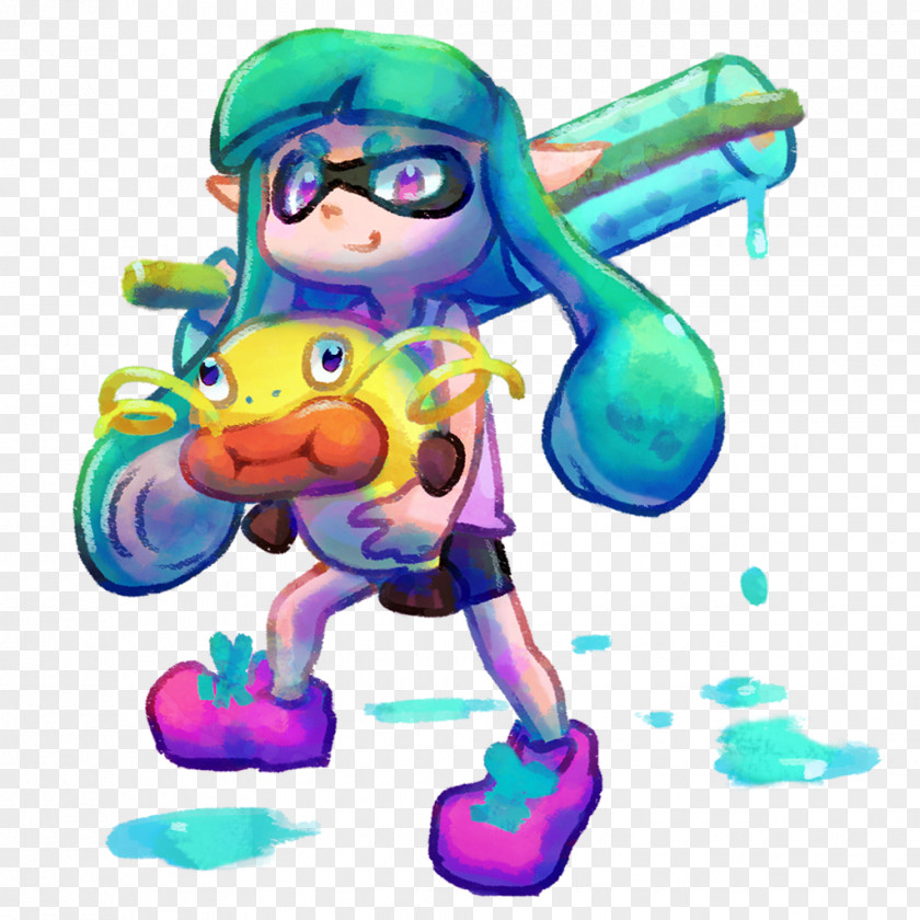 Kid Doodle Splatoon Wii U Drawing Fan Art PNG