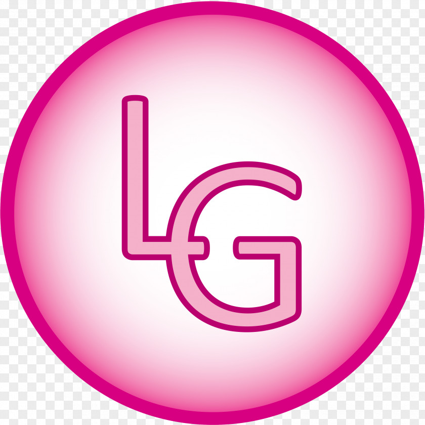 Longevity Number Circle Pink M PNG