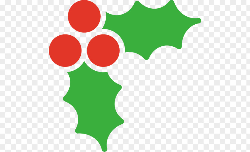 Mistletoe Holly Christmas Clip Art PNG