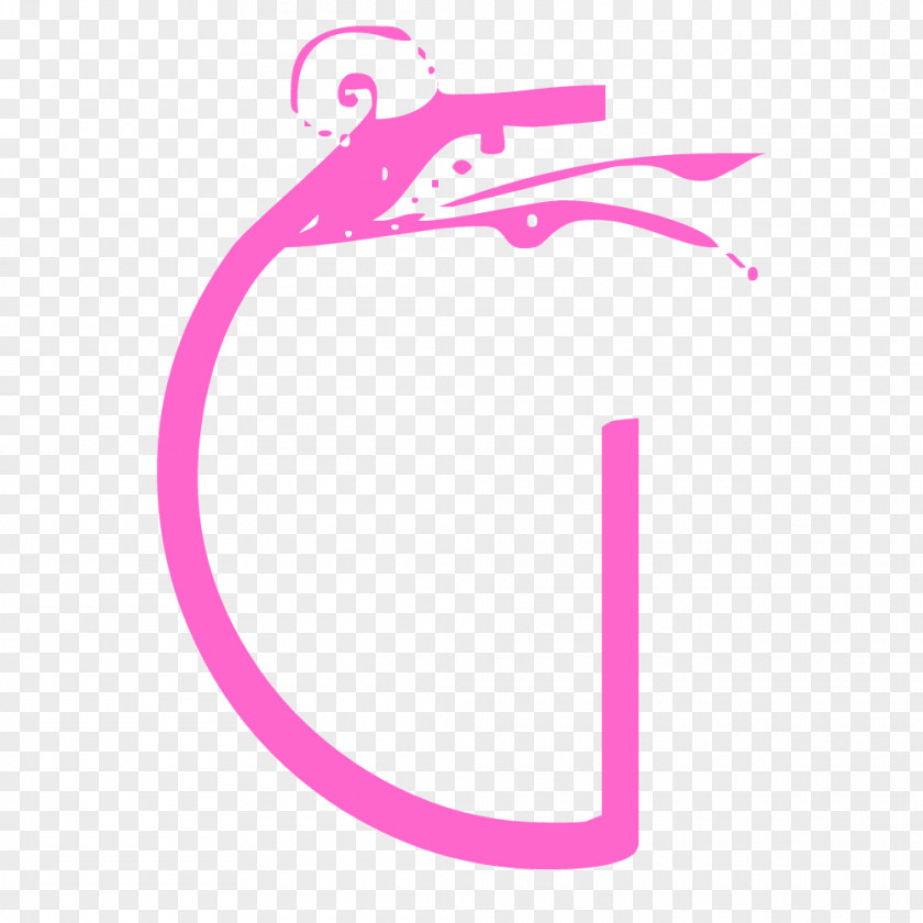Pink Letter G Transparent. PNG