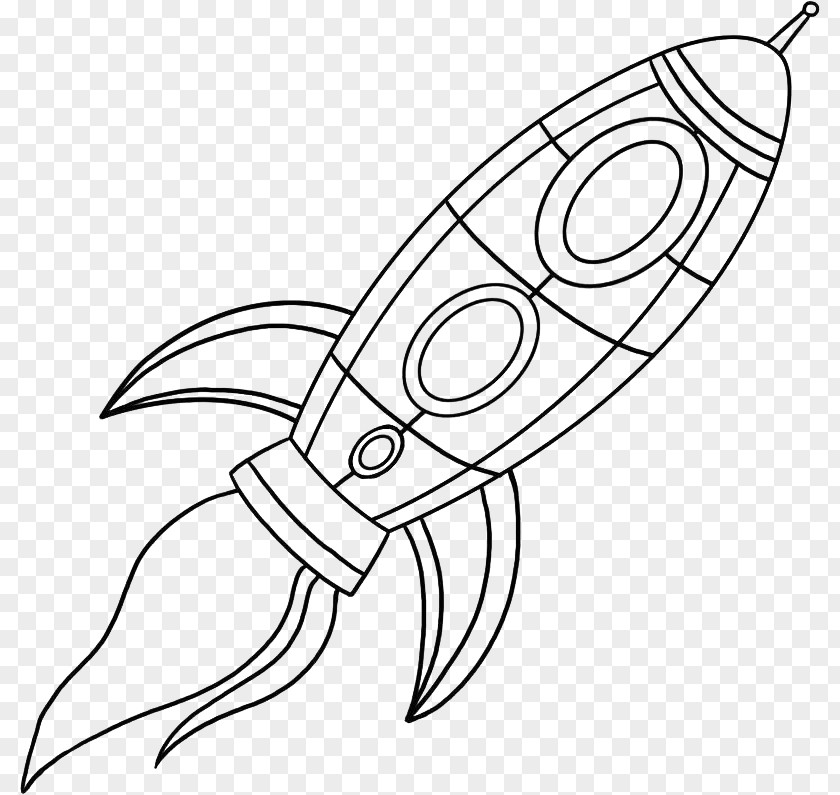 Space Rocket SpaceShipOne Spacecraft Drawing Coloring Book Cartoon PNG