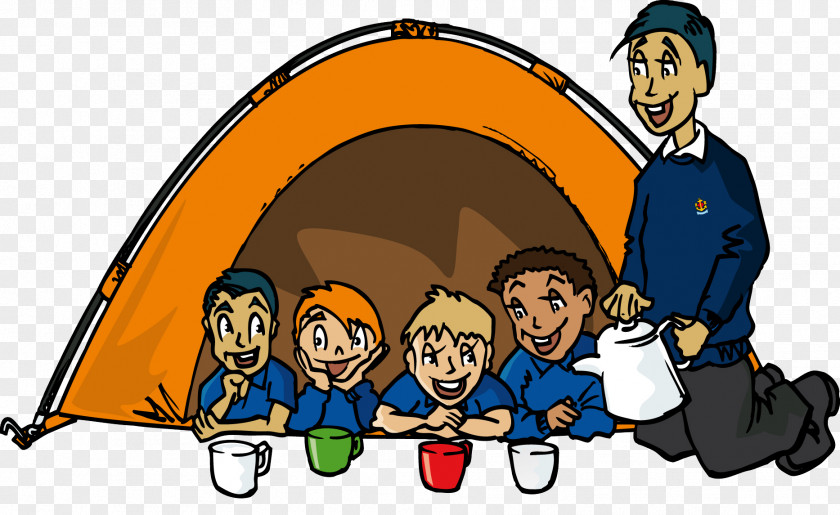 Camping Cartoon Boys' Brigade Clip Art PNG