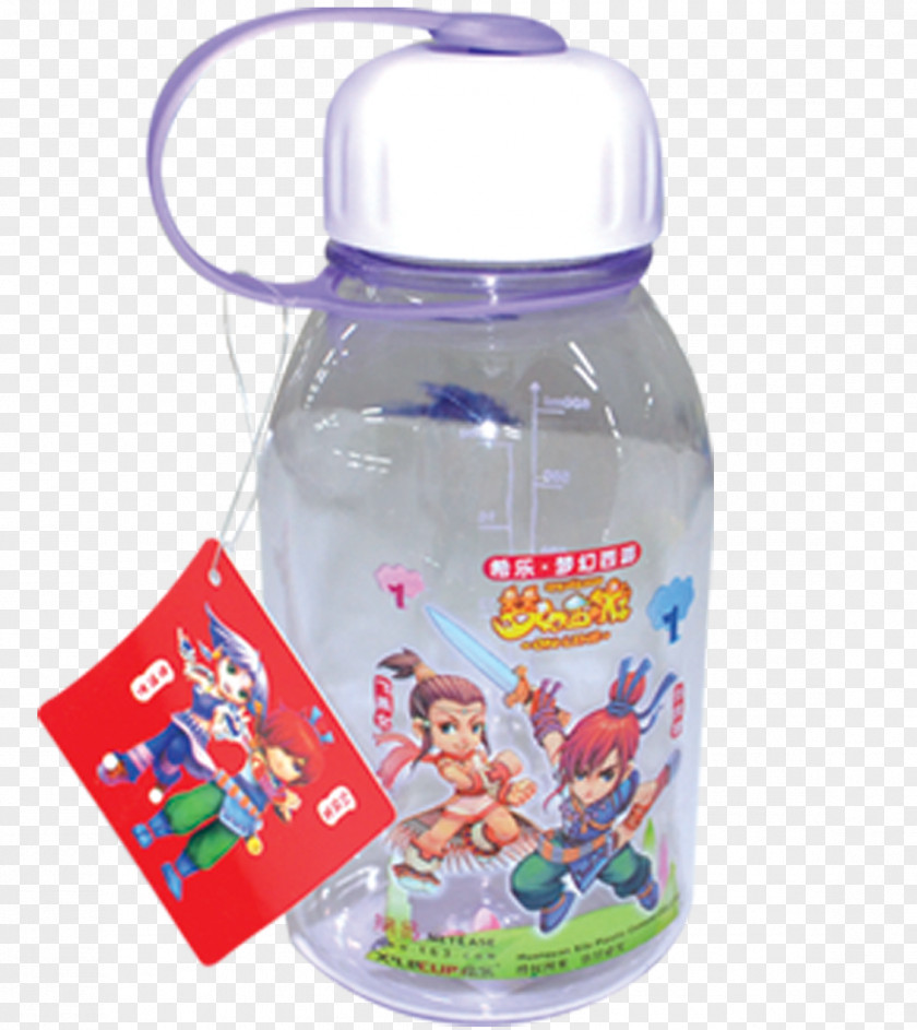 Cartoon Cup Plastic Bottle PNG