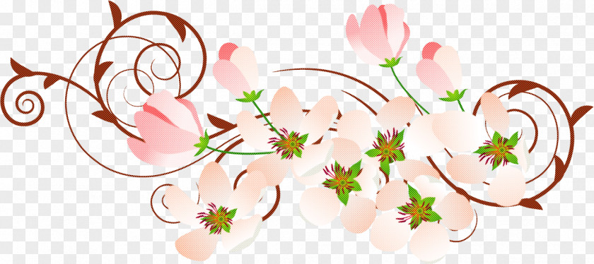 Flower Border Background Floral Line PNG