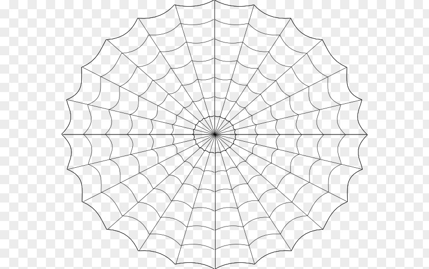 Vector Wireframe Spider Web Clip Art PNG