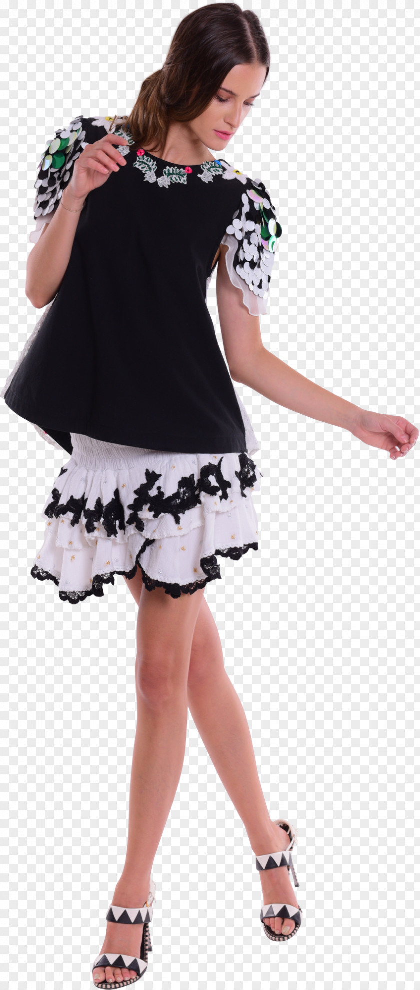 White Gauze Clothing Dress Fashion Costume Skirt PNG