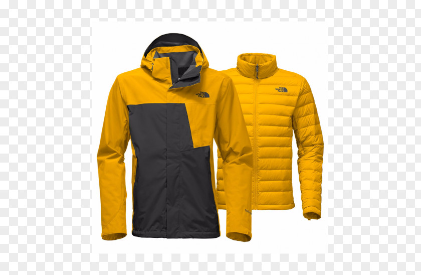 Yellow Mountain Jacket The North Face Coat Clothing Down Feather PNG