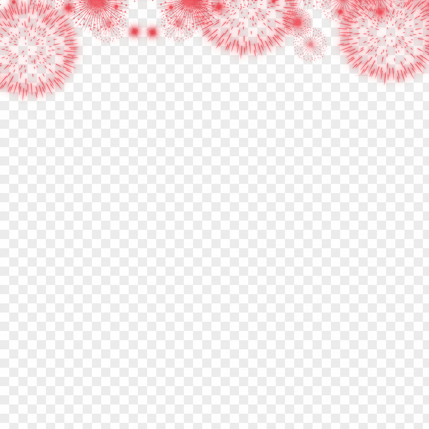 Red Rocket Textile Petal Pattern PNG