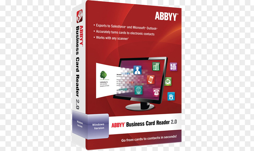 Card Reader FineReader Business Cards ABBYY Computer Software PNG