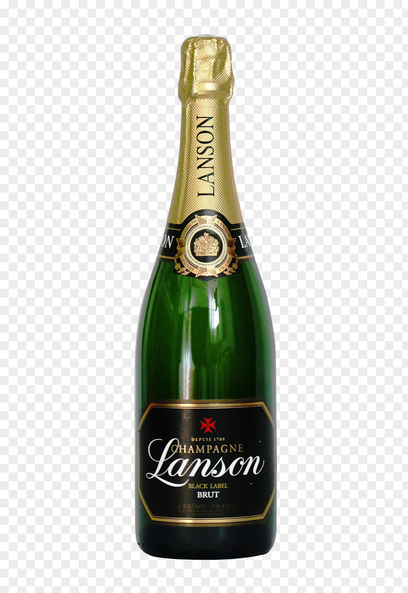 Champagne Lanson Sparkling Wine Red PNG