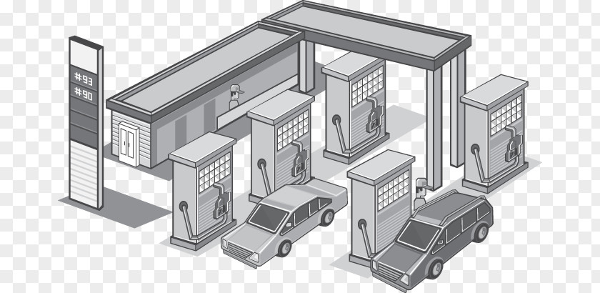 Fuel Station Architecture Facade Engineering PNG