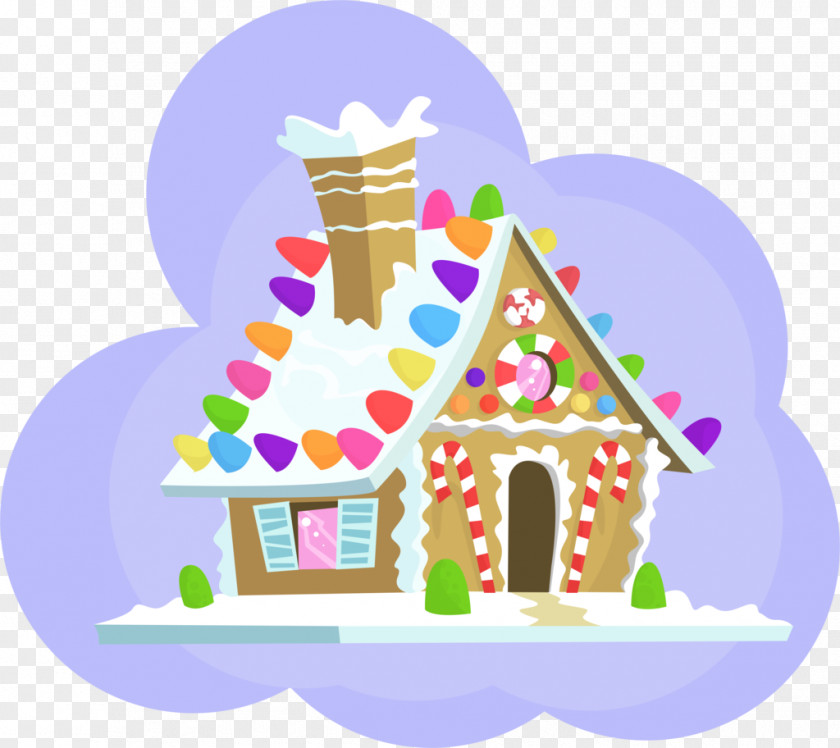 House Gingerbread Gumdrop Frosting & Icing PNG