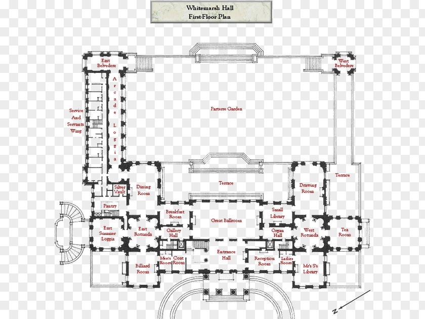 House Whitemarsh Hall Manor Highclere Castle Floor Plan PNG