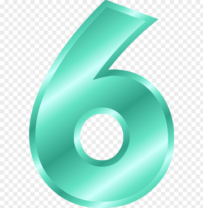 Number 6 Clip Art PNG