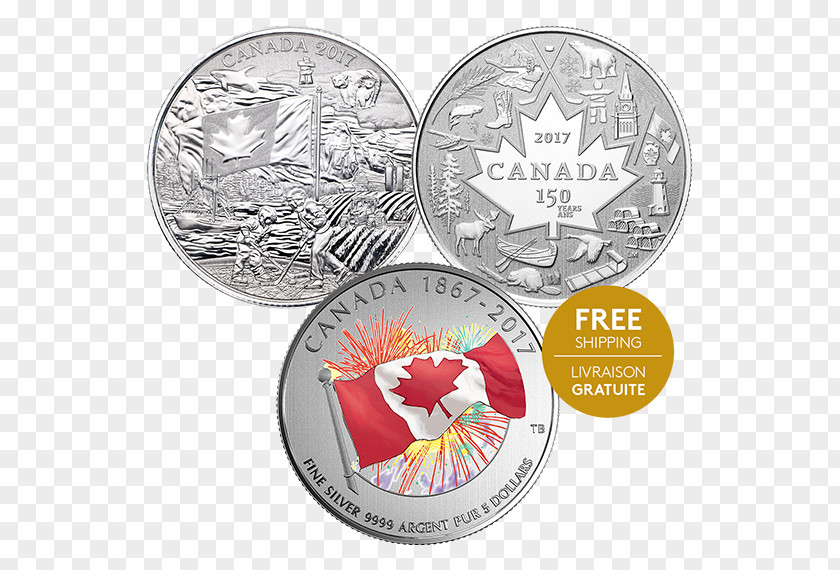 Royal Canadian Mint 150th Anniversary Of Canada Coin Silver PNG