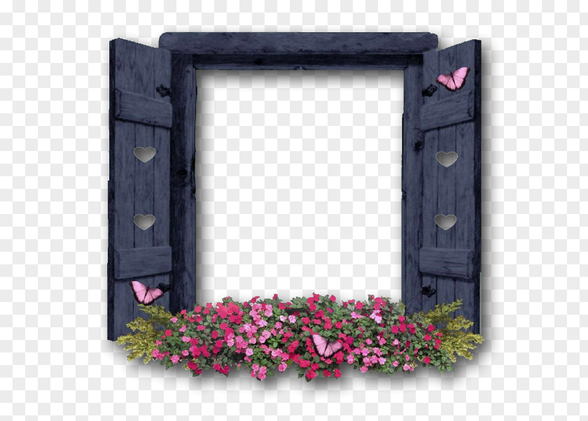 Window Picture Frames Purple Flower Rectangle PNG