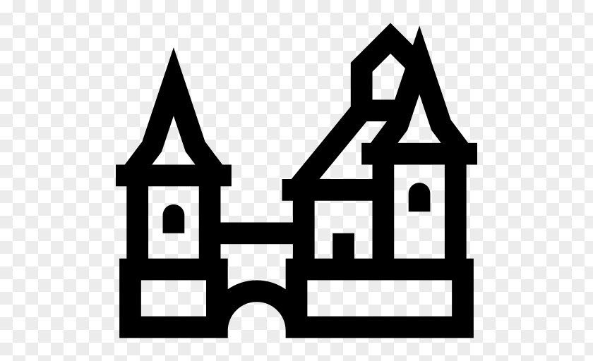 Black Witch Cartoon Castle PNG