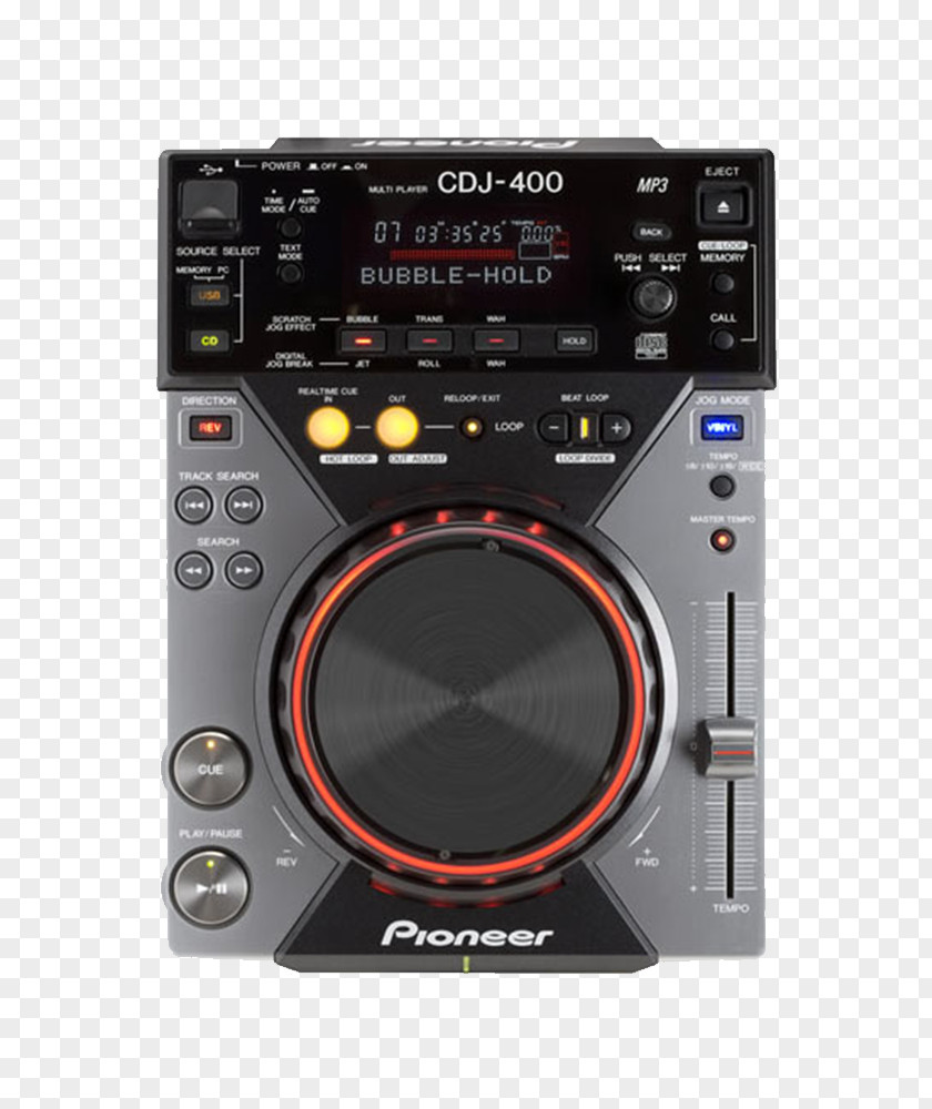 Cdj CDJ-400 Disc Jockey DJM CD Player PNG