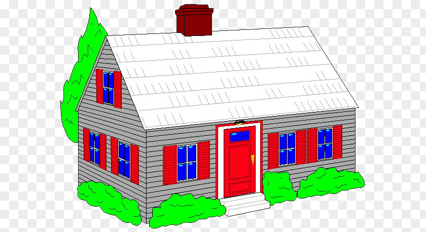 Happy House Window Roof Clip Art PNG