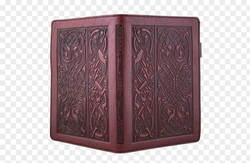 Pattern Penholder Letherwerks Leather Notebook Celtic Hounds Oberon Design PNG