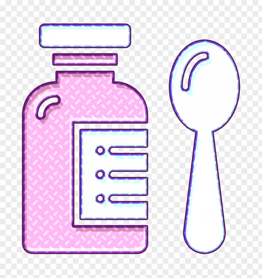 Plastic Bottle Violet Healthcare Icon Hospital Medical PNG