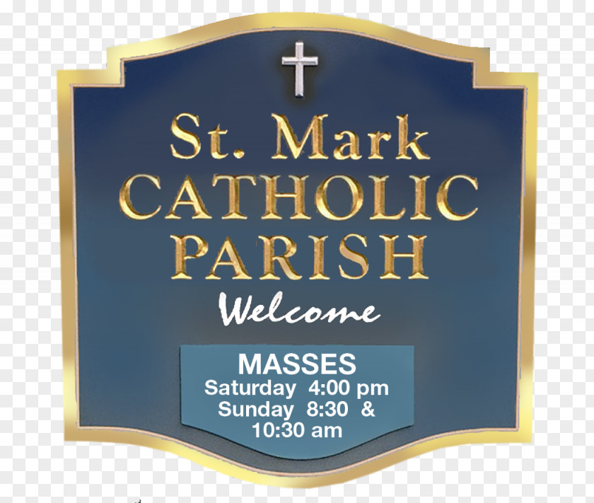 Catholic Church Parish Commemorative Plaque Font PNG