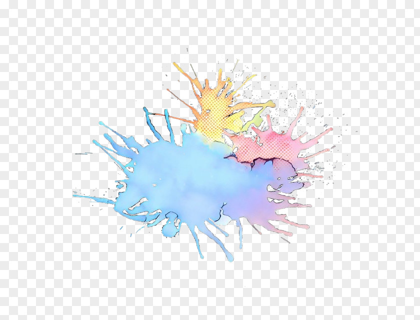 Feather Paint Watercolor Cartoon PNG