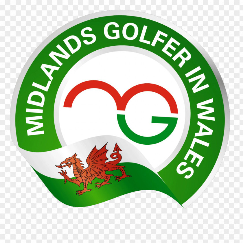 Golf Logo North Wales Brand Green Font PNG
