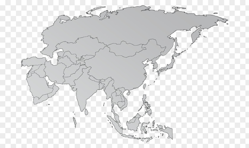 World Map Asia Vector PNG