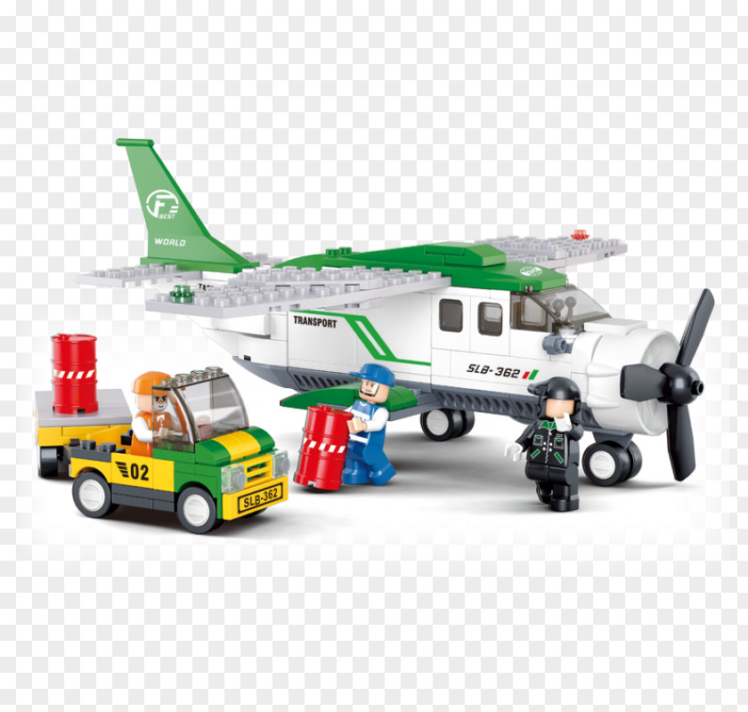 Airplane LEGO Toy Block Cargo Aircraft PNG