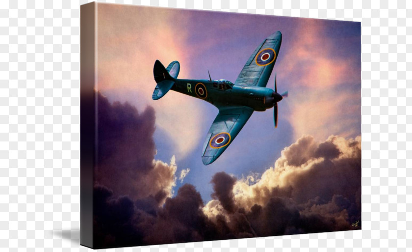 Airplane Supermarine Spitfire Canvas Print Art Printing PNG
