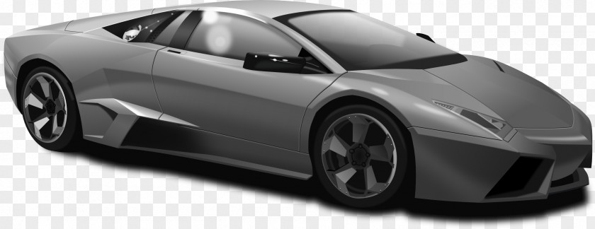 Gray Lamborghini Reventón Aventador Murciélago Car PNG