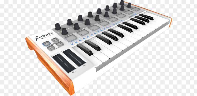 Keyboard Sound Synthesizers MIDI Arturia Controllers PNG