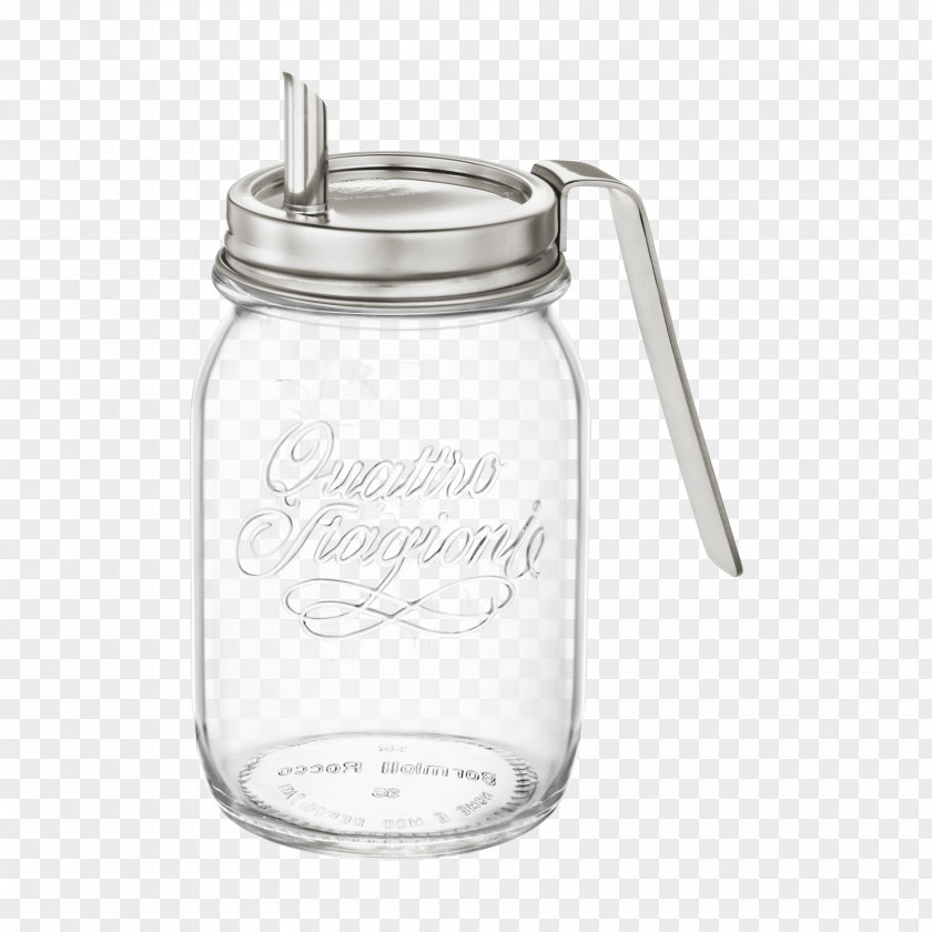 Country Setting Swing Glass Lid Bormioli Rocco Quattro Stagioni Jar PNG