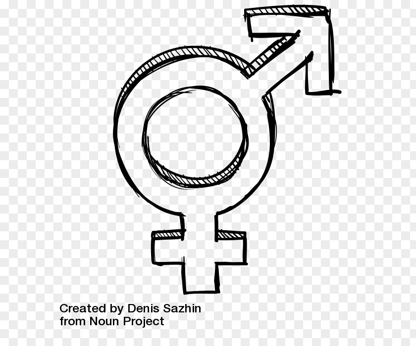 Design Logo Gender Brand PNG