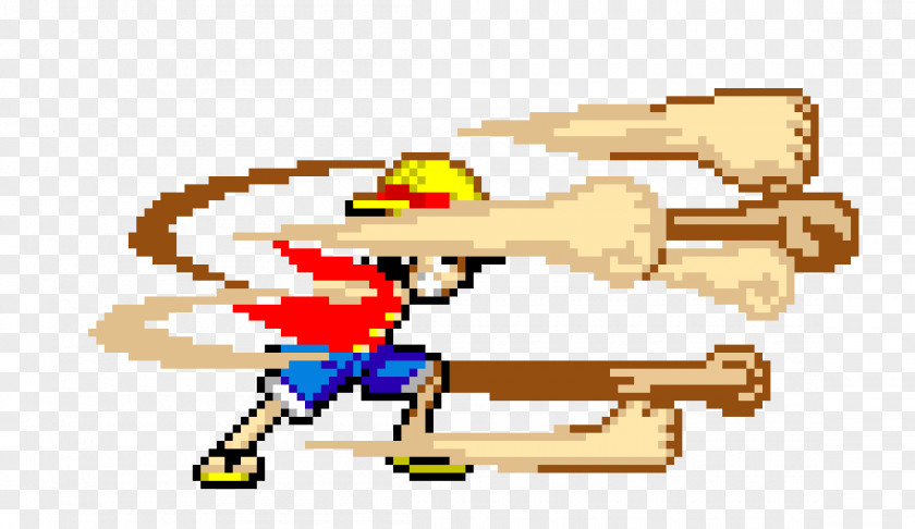 Goku Monkey D. Luffy Donquixote Doflamingo Pixel Art PNG