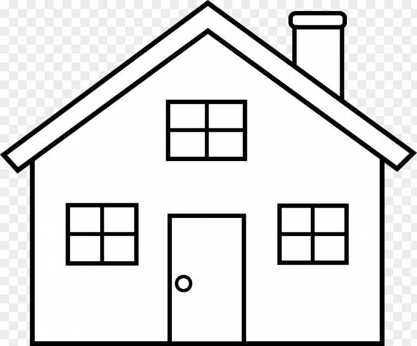 Home Cliparts Animated House Outline Clip Art PNG