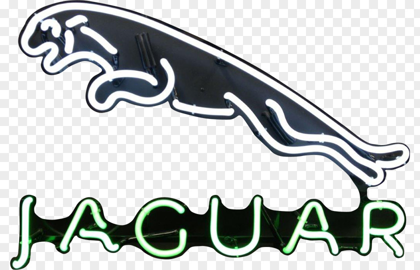 Jaguar Logo Neon Sign Lighting Cars PNG