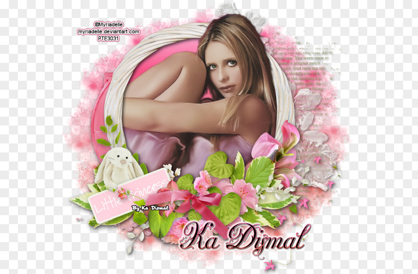 Design Floral Pink M Photomontage PNG