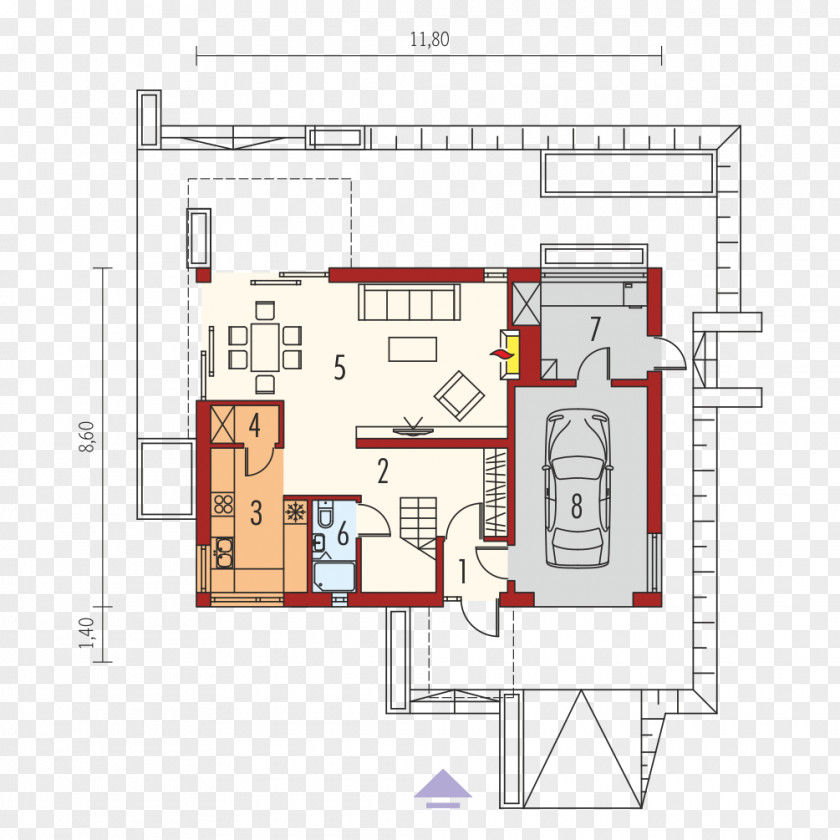 Design Project Square Meter Floor Plan PNG