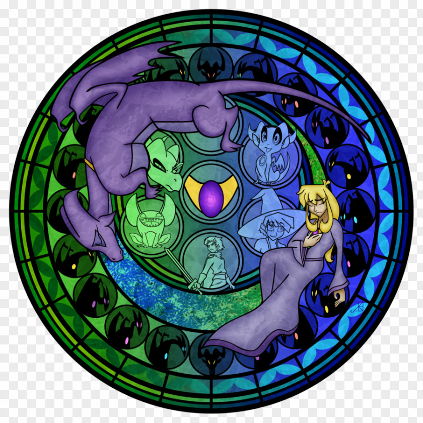 Glass Stained Kingdom Hearts PNG