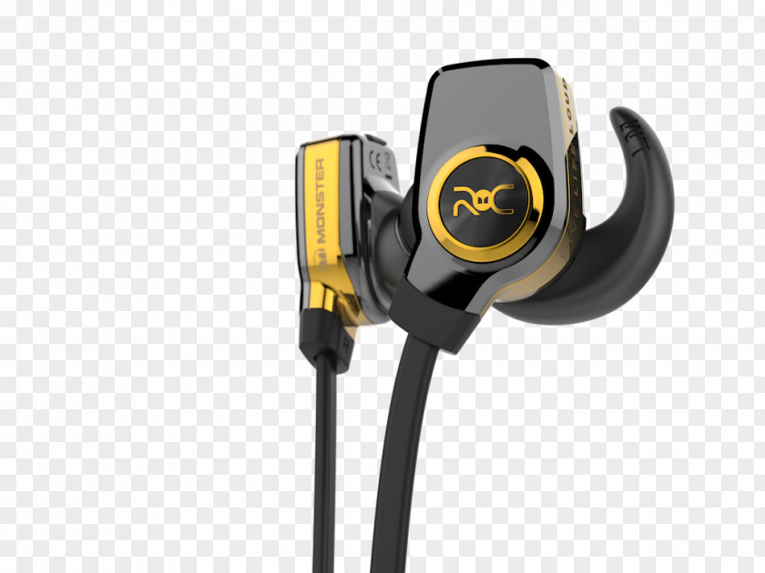 Headphones Monster ROC Sport SuperSlim Cable Wireless PNG