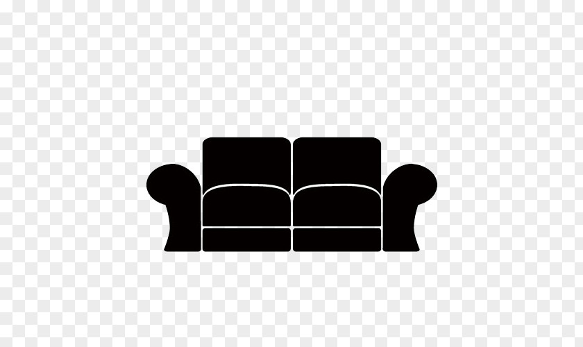 Painted Black Sofa Furniture Couch PNG