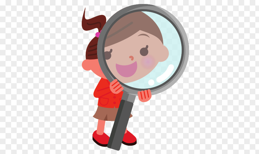 Cartoon Magnifying Glass PNG