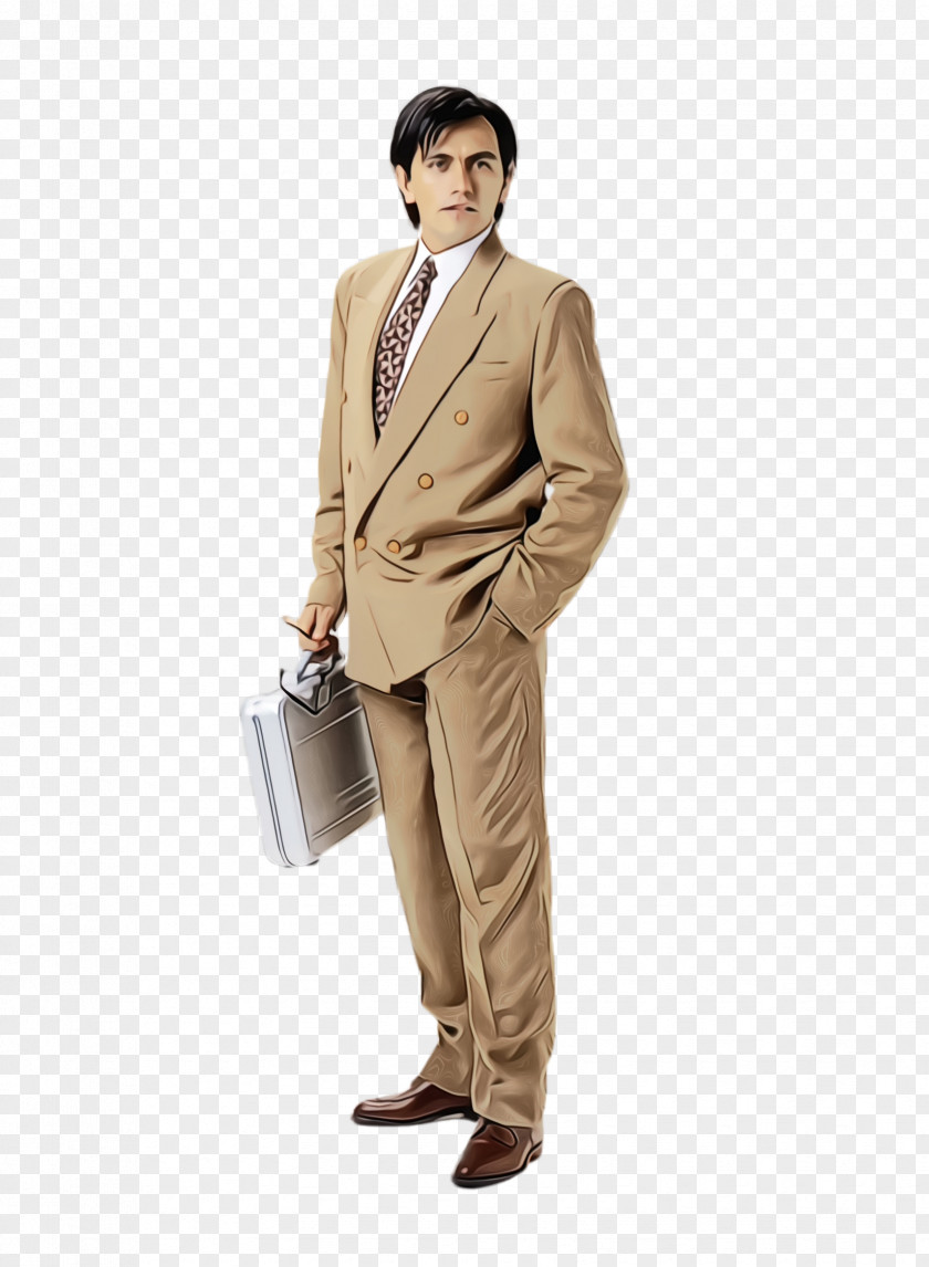 Male Khaki Suit Clothing Formal Wear Blazer Beige PNG